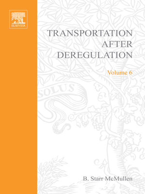 cover image of Transportation After Deregulation